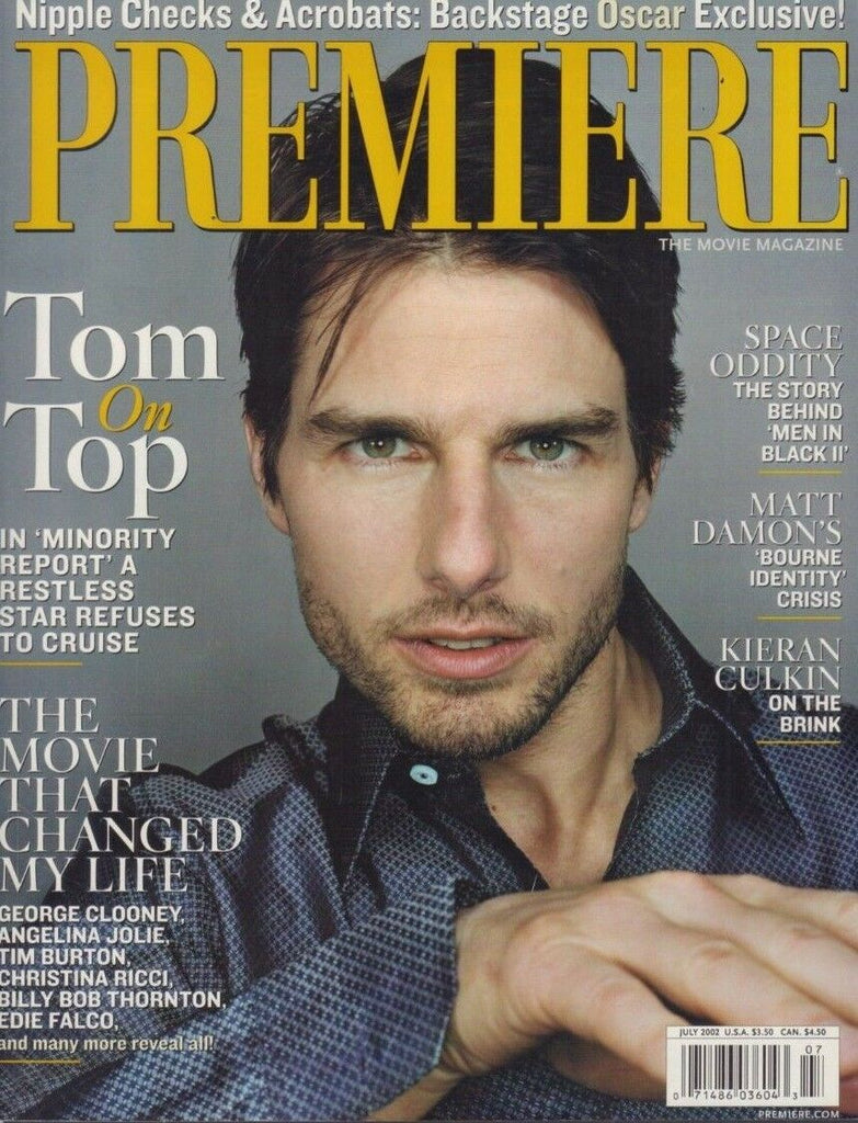 Premiere July 2002 Tom Cruise George Clooney Tim Burton 121918DBE