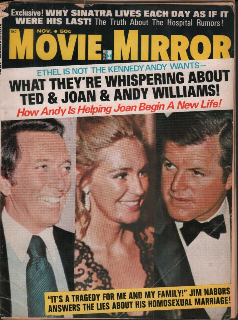 Movie Mirror November 1971 Ted Joan Kennedy Andy Williams 071519AME
