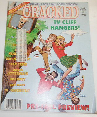 Cracked Magazine Michael J. Fox & Bill Cosby November 1987 082114R