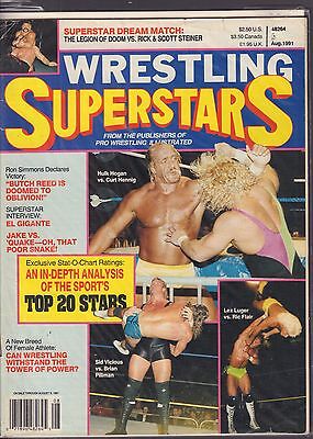 Wrestling superstars August 1991 Sid Vicious, Lex Luger VG 050616DBE