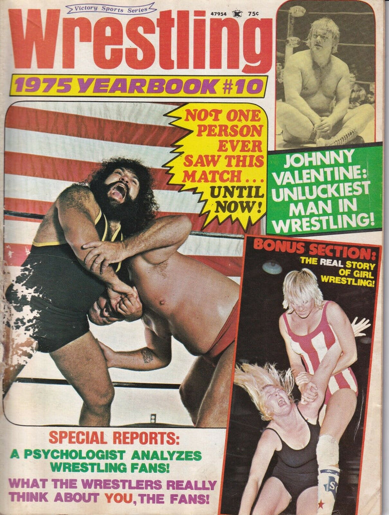 Wrestling Magazine Yearbook No.10 1975 Johnny Valentine 022619nonr