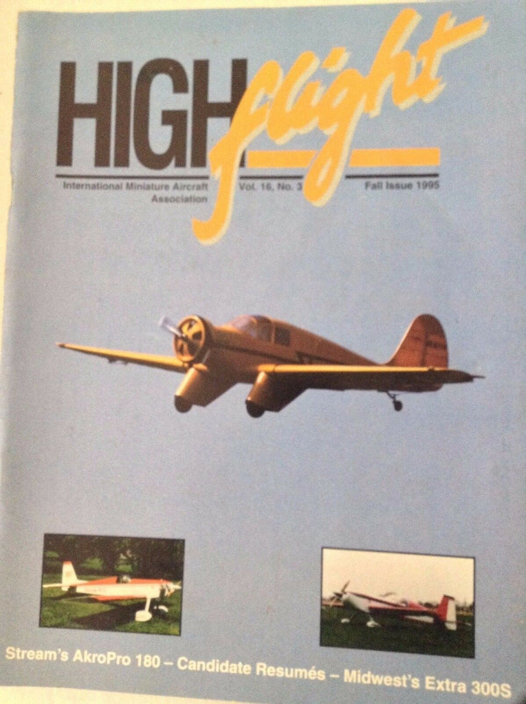 High Flight Magazine Akropro 180 Midwest Extra 300s Fall 1995 081917nonrh