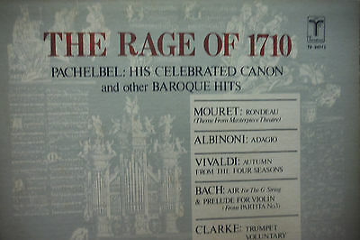 The Rage of 1710 Pachelbel: His Celebrated Canon 33RPM 051616 TLJ