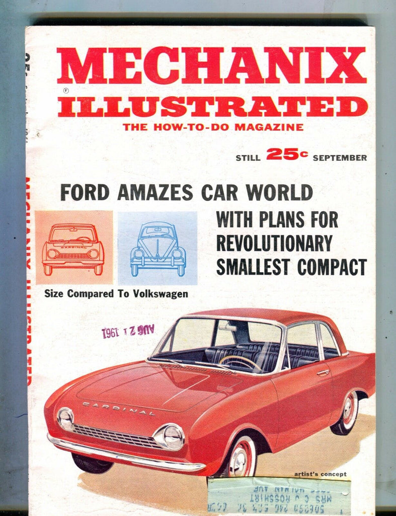 Mechanix Illustrated Magazine September 1961 Ford Small Compact 062817nonjhe