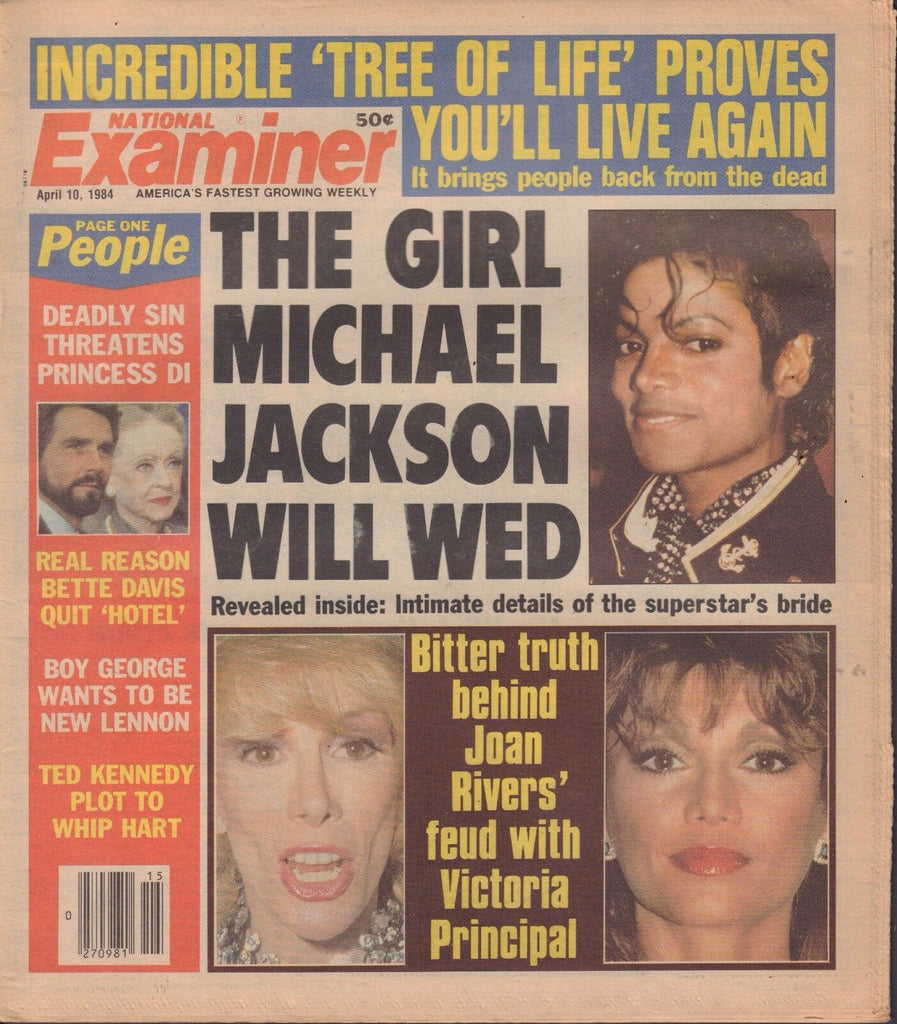 National Examiner April 10 1984 Michael Jackson, Joan Rivers 040617nonDBE2
