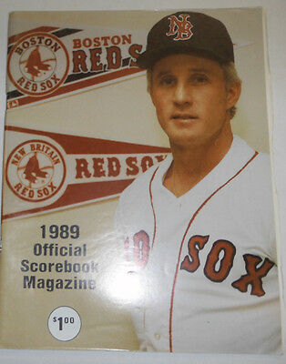Boston Red Sox Magazine Souvenir 1989 092214R