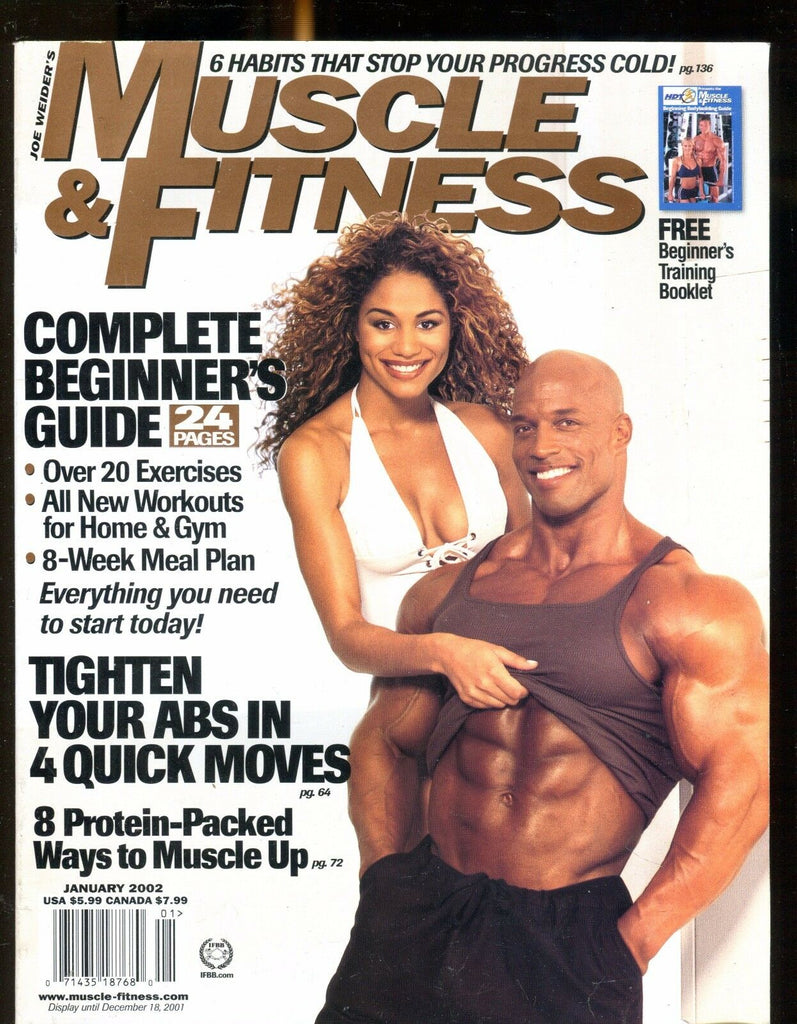 Muscle & Fitness Magazine January 2002 EX No ML 021017jhe