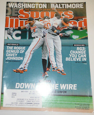 Sports Illustrated Magazine Davey Johnson & Washington October 2012 082314R