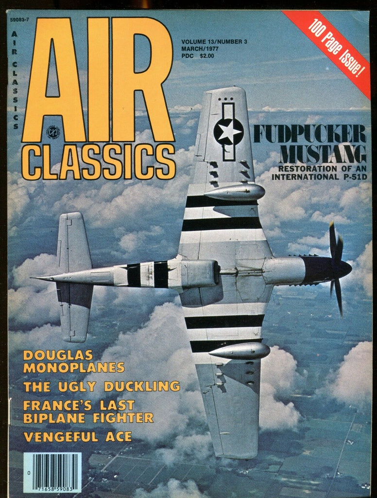 Air Classics Magazine March 1977 Fudpucker Mustang EX No ML 120716jhe