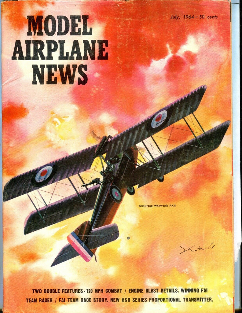 Model Airplane News Magazine July 1964 Armstrong Whitworth VG 040817nonjhe