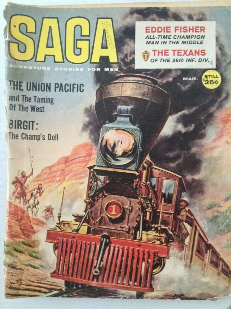 Saga Magazine The Union Pacific Eddie Fisher March 1950s 030319nonrh