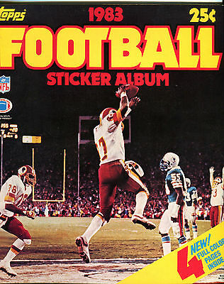 Topps Football Sticker Yearbook 1983 Edition EX 012616jhe