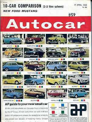 Autocar Magazine 17 April 1964 AP Guide To Your New Small Car VGEX 122115jhe