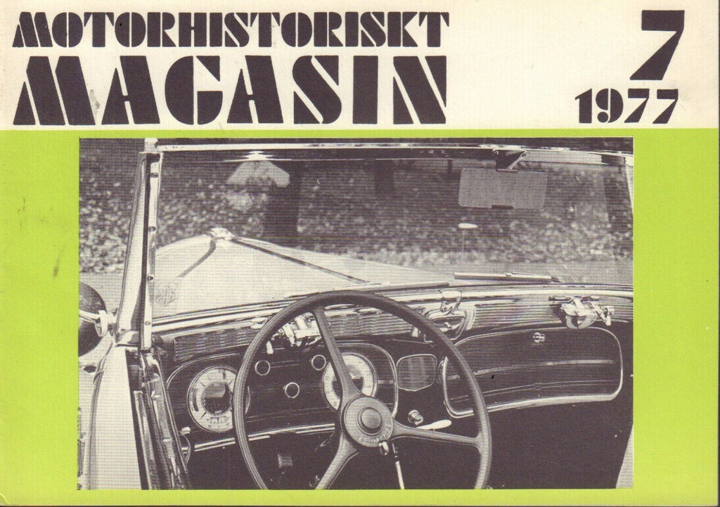 Motorhistoriskt Magasin Swedish Car Magazine 7 1977 Duesenburg 040317nonDBE