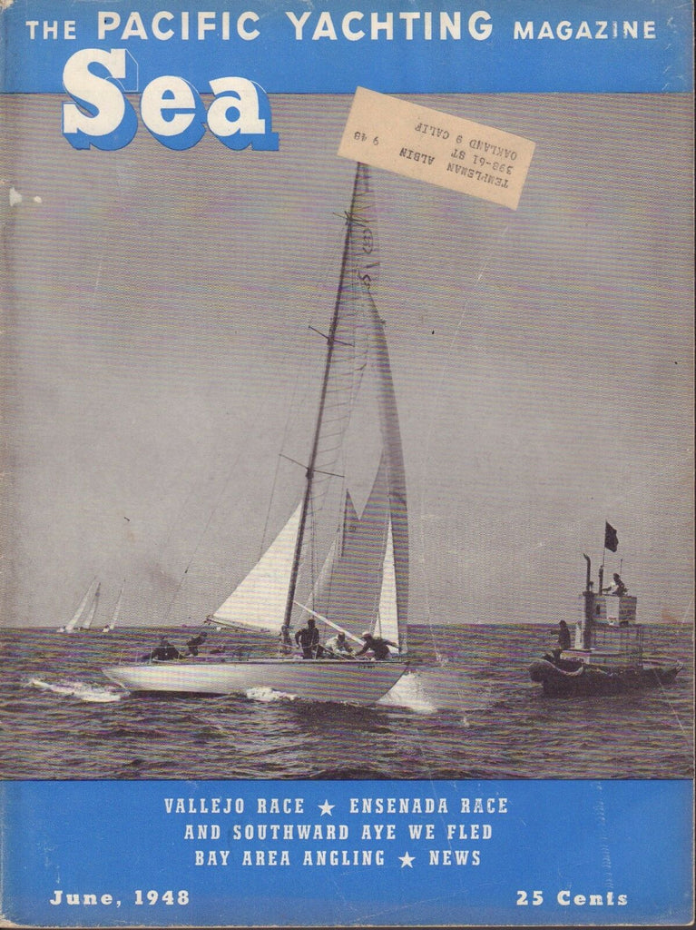 Sea Boat Magazine June 1948 Vallejo Race, Bay Area Angling w/ML 041817nonDBE