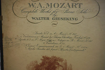 W.A Mozart Complete Works for Piano Solo 33RPM 050616 TLJ