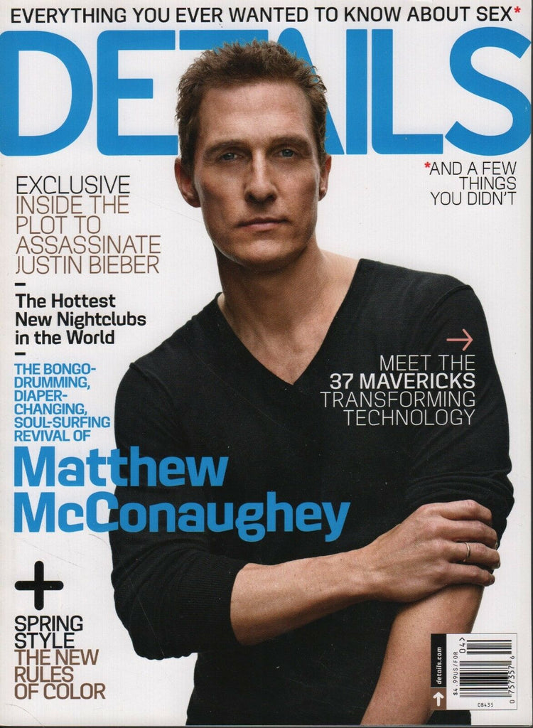 Details April 2013 Fashion Matthew McConaughey Justin Bieber 052418DBF