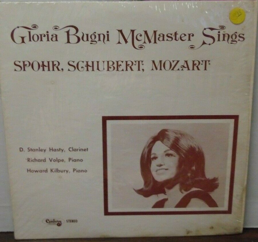 Gloria Bugni McMaster Sings Spohr Schubert Mozart vinyl 090119LLE