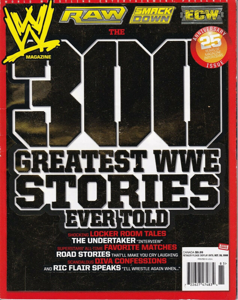 WWE Magazine 300 Greatest Stories September/October 2008 012919nonr