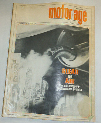 Motor Age Magazine Clean The Air Anti Smoggers November 1967 020615R