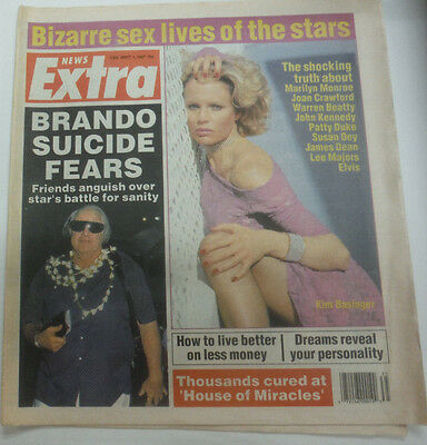 News Extra Magazine Brando Suicide Fears & Kim Basinger September 1987 070715R