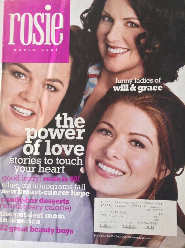 Rosie Magazine Will & Grace The Power Of Love March 2002 090117nonrh