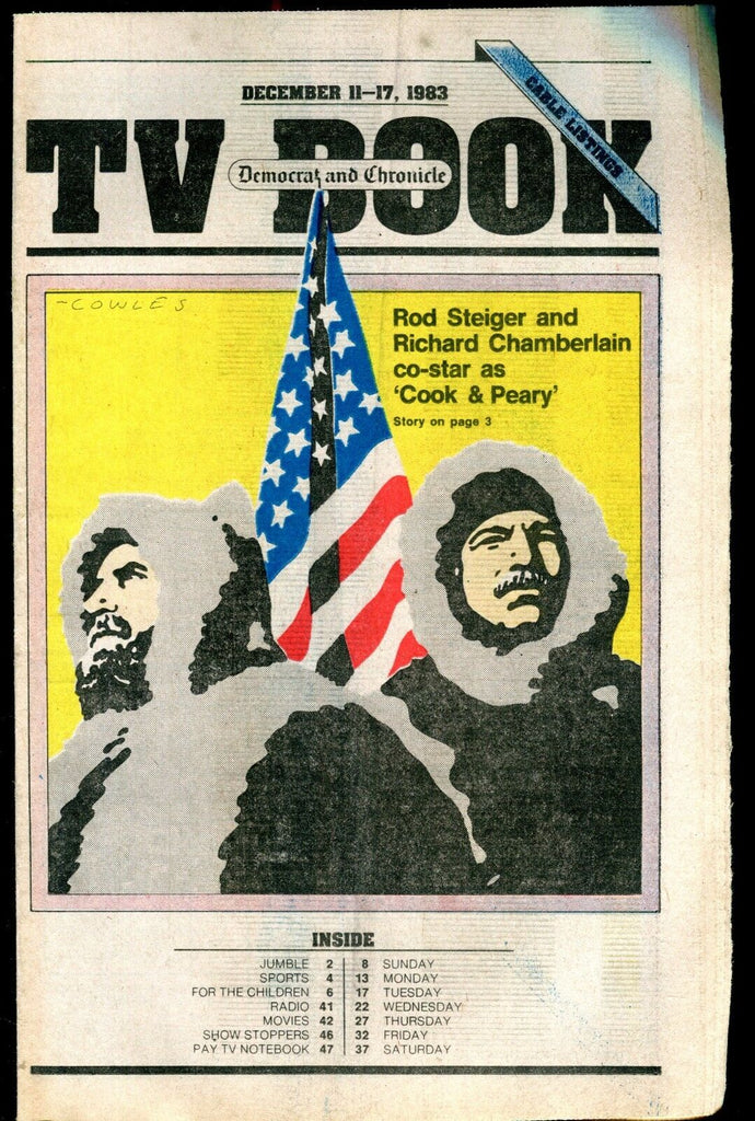 TV Book Democrat & Chronicle Dec. 11-17 1983 Rod Steiger EX 022117nonjhe