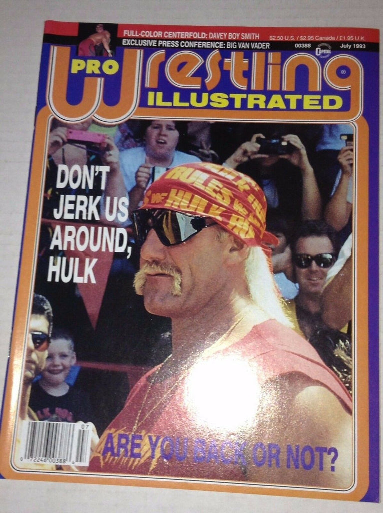 Pro Wrestling Illustrated Magazine Hulk Hogan Sting July 1993 111916RH