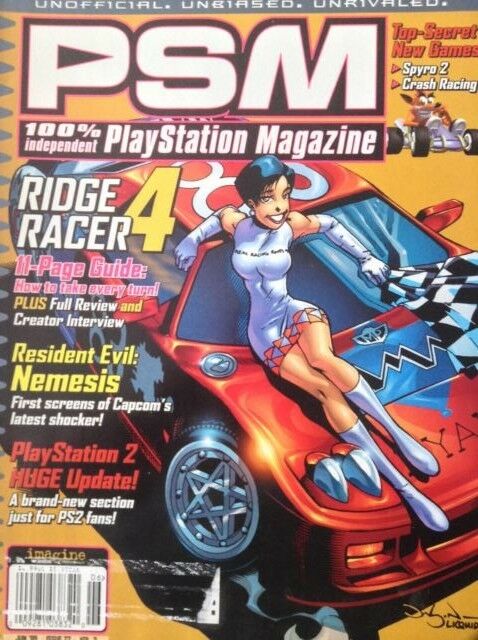 PlayStation Magazine Ridge Racer 4 Resident Evil June 1999 120418nonrh
