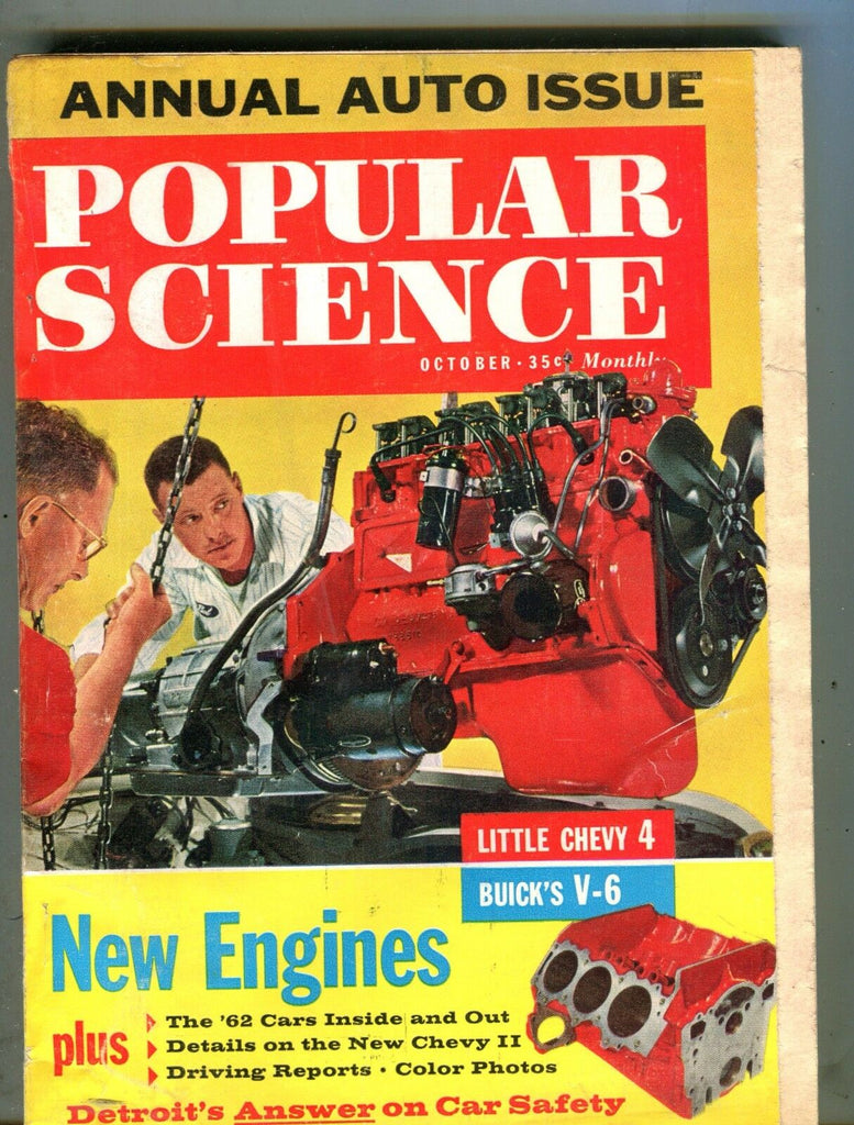 Popular Science Magazine October 1961 Auto Issue New Engines 062017nonjhe