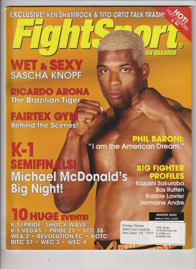 Fight Sport Mag Phil Baroni Sascha Knopf Winter 2002 103019nonr