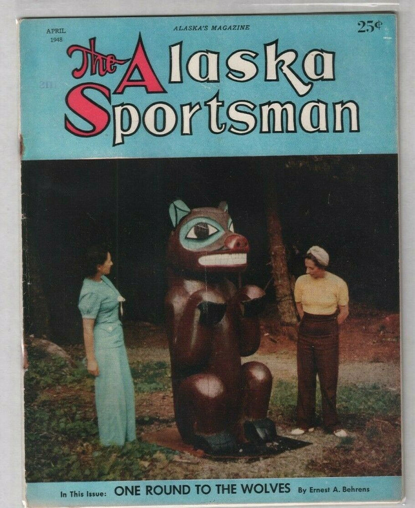 The Alaska Sportsman Mag One Round To The Wolves April 1948 012120nonr