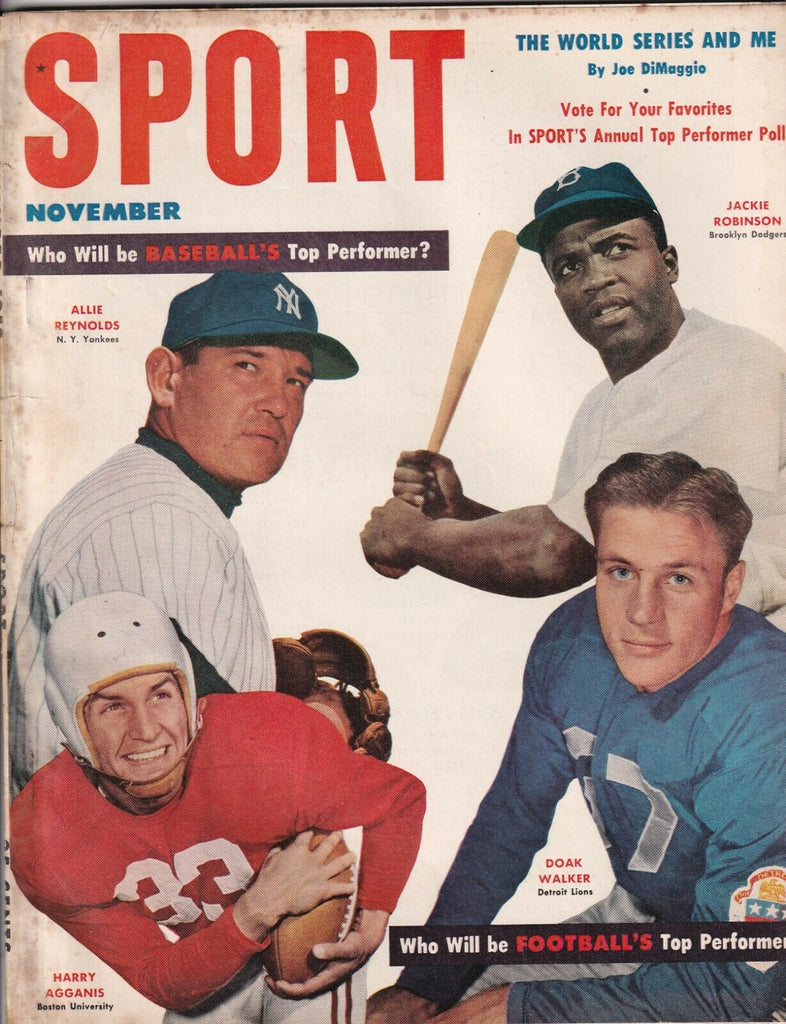 Sport Magazine Allie Reynolds Jackie Robinson November 1952 NO ML 080519nonr