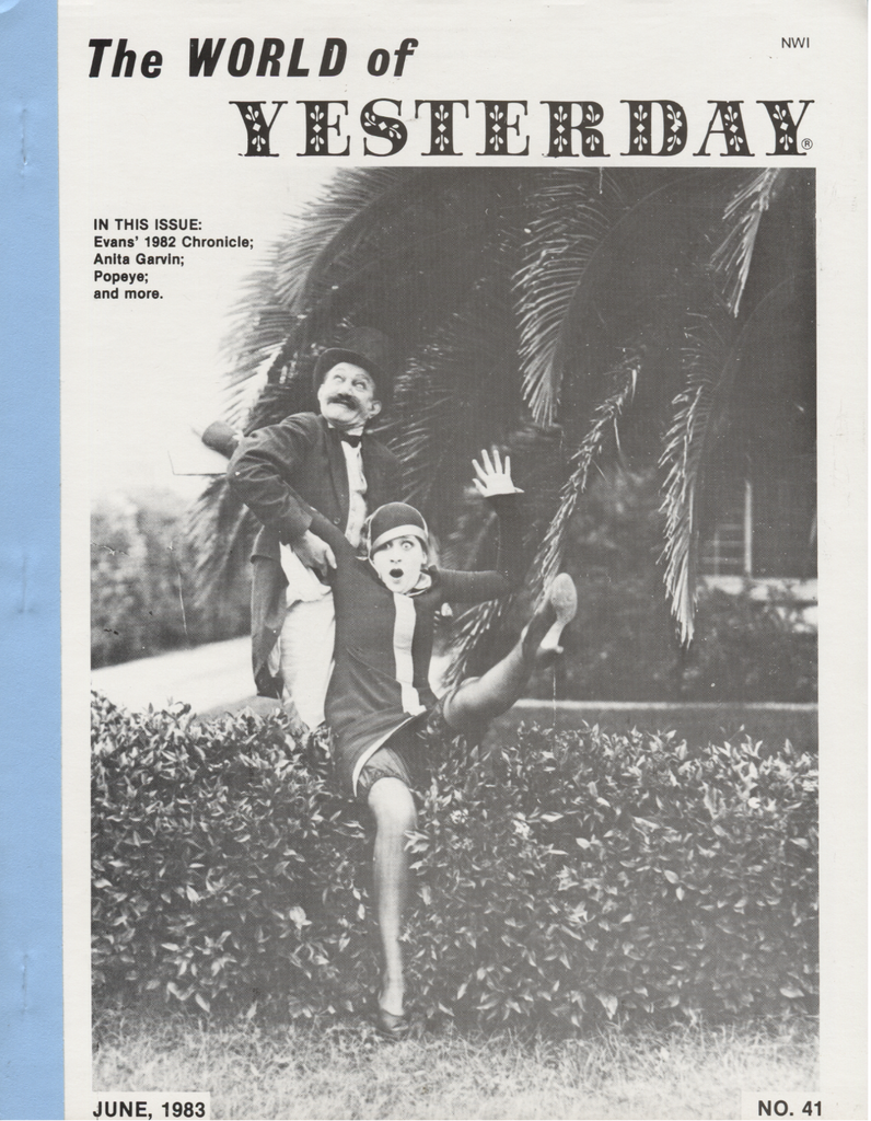 The World of Yesterday Fanzine #41 June 1983 Anita Garvin Popeye 080720DBE