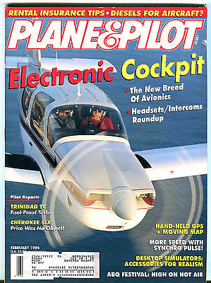 Plane & Pilot Magazine February 1994 Electronic Cockpit EX 020516jhe