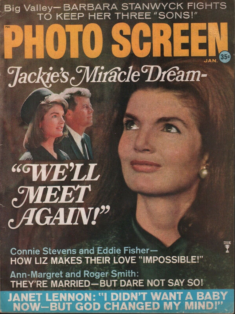 Photo Screen January 1967 Jackie John F Kennedy Elizabeth Taylor 072219AME
