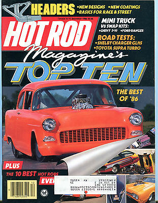 Hot Rod Magazine December 1986 Top Ten Best Of '86 EX 032116jhe