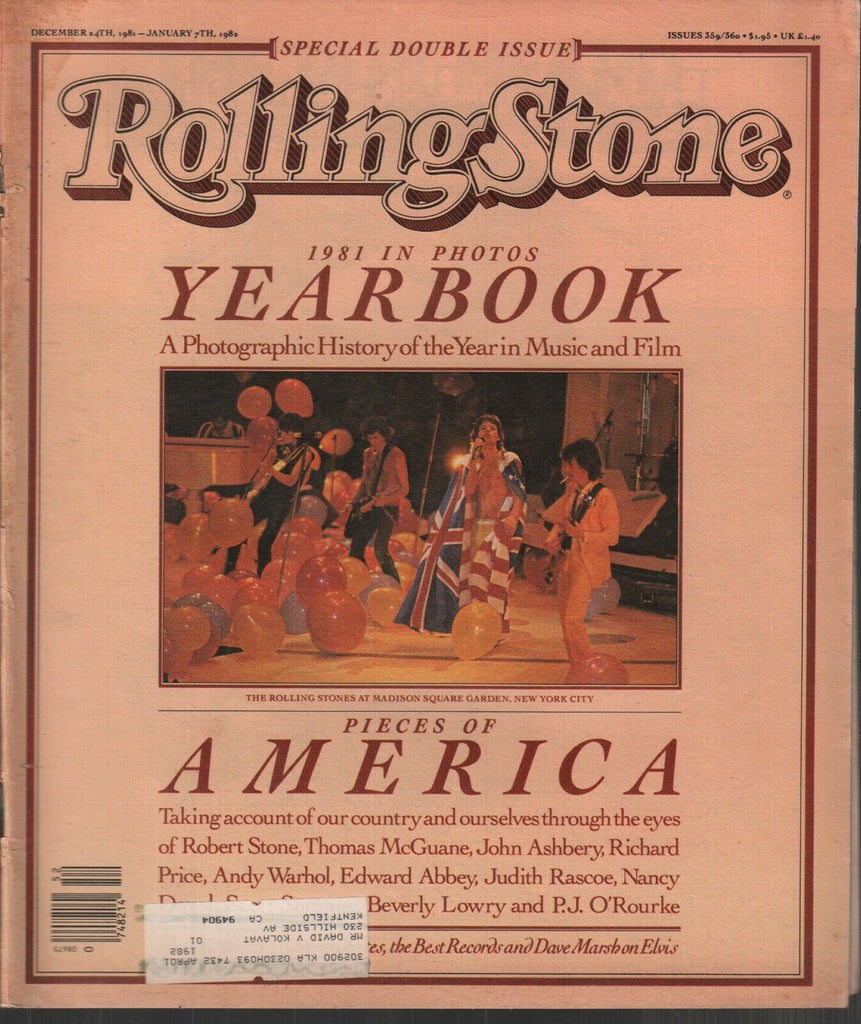 Rolling Stone Magazine Dec 24 1981-Jan 7 1982 Special Double Issue 121219AME2
