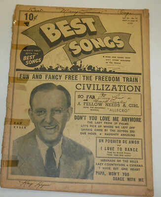 Best Songs Magazine Kay Kyser Vol.VII No.12 120614R