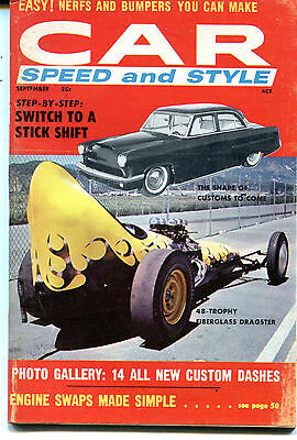 Car Speed and Style September, 1958 Switch To A Stick Shift EX NO ML 120815jhe2
