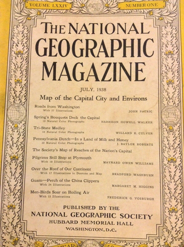 National Geographic Magazine Capital City And Environs July 1938 052418nonrh