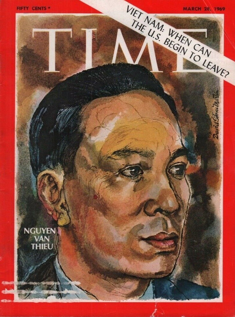 Time March 21 1969 Nguyen Van Thieu Richard Nixon 090418DBE4