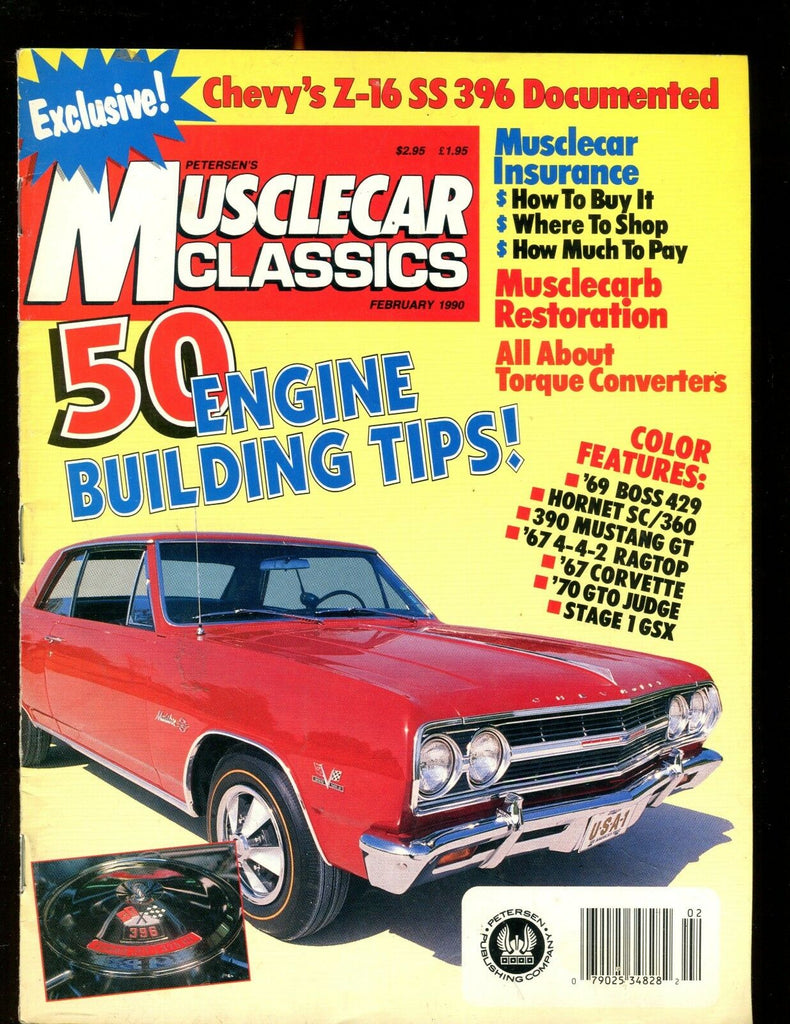 Musclecar Classics February 1990 Engine Building Tips EX No ML 011917jhe