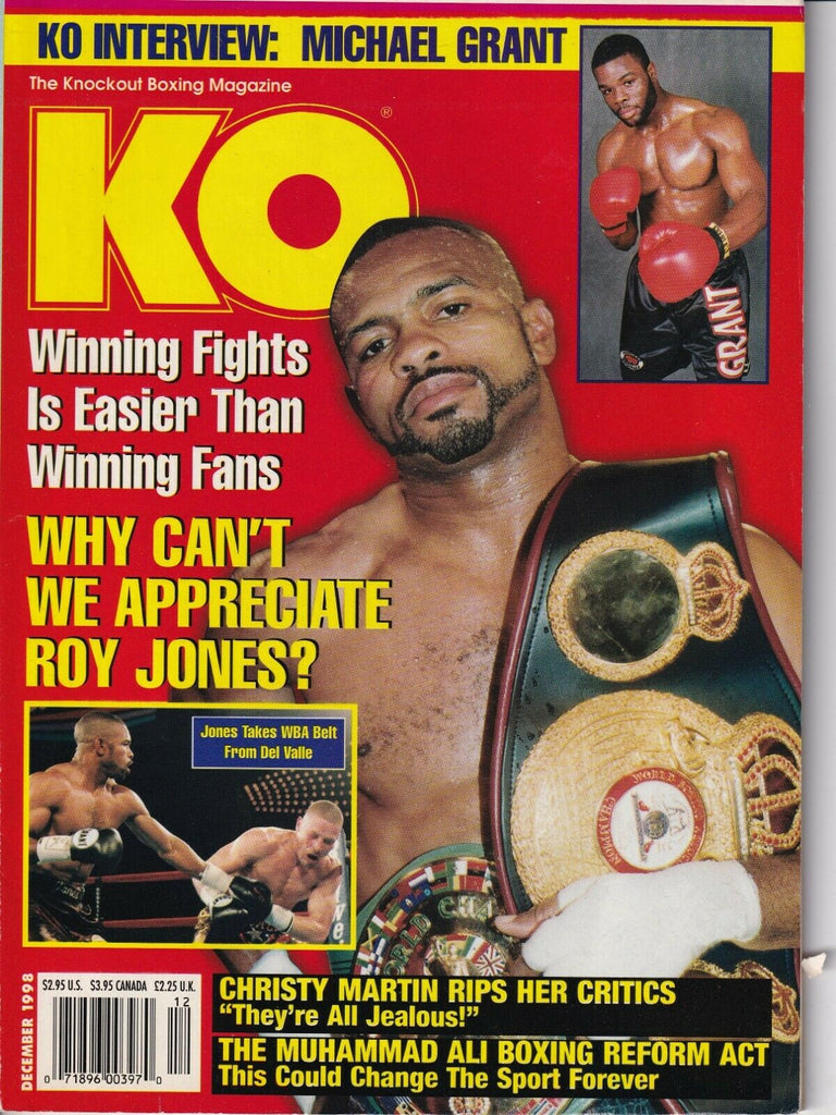 KO Magazine Roy Jones Michael Grant Christy Martin Dedember 1998 032019nonr