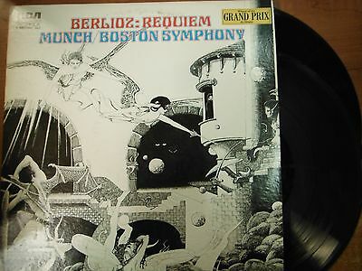 33 RPM Vinyl Berliuz Requiem Munch Boston Symphony RCA 2 Rec Set Stereo030515SM