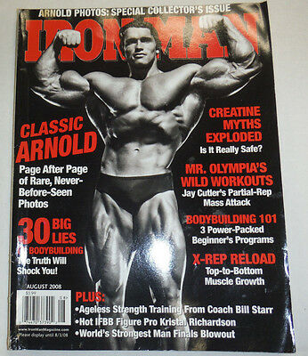 Iron Man Magazine Arnold Schwarzenegger August 2008 110414R1