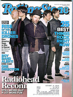 Rolling Stone Magazine April 26 2012 Radiohead w/ML EX 032216jhe