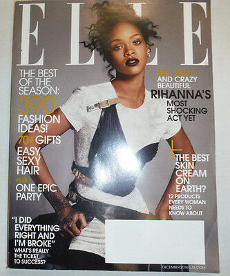 Elle Magazine Rihanna & 390 Fashion Ideas December 2014 NO ML 011515R