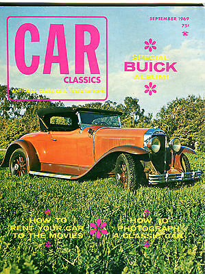 Car Classics Magazine September 1969 Special Buick Albumi EX 060916jhe