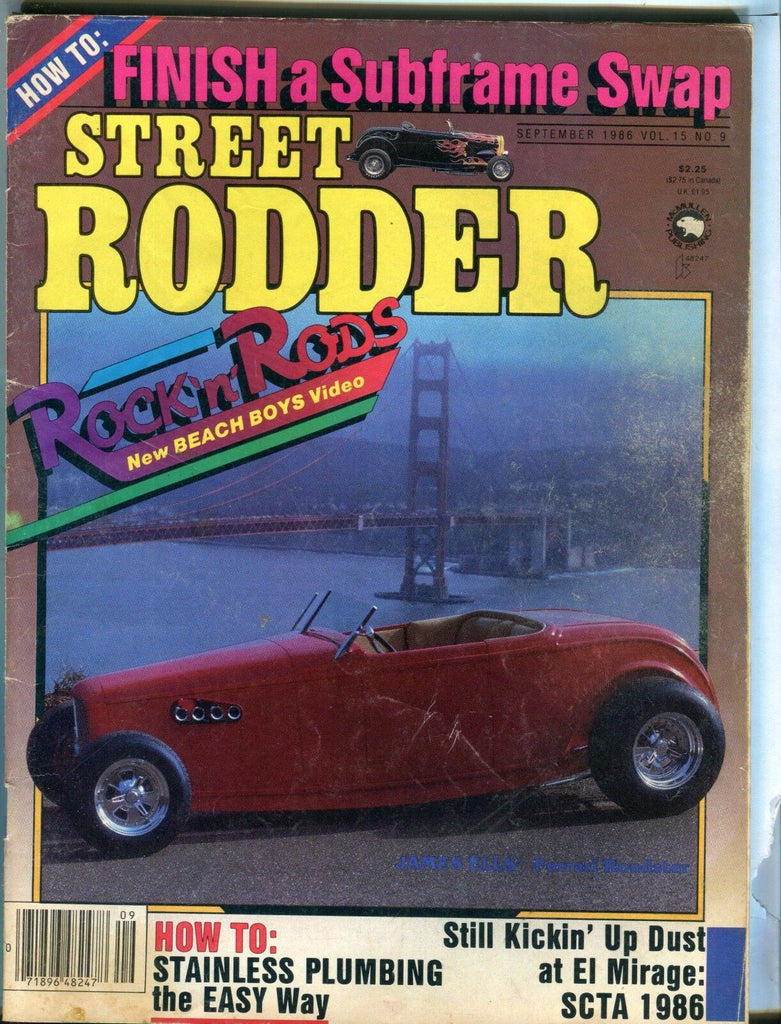 Street Rodder Magazine September 1986 Ferrari VG No ML 032017nonjhe